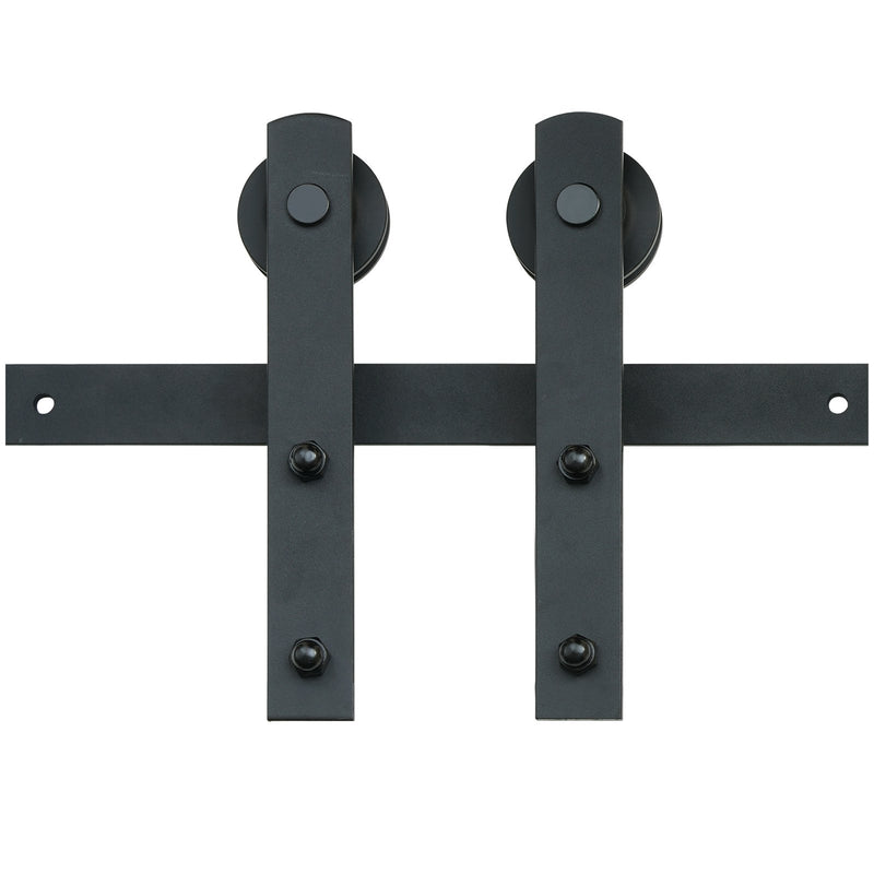 8FT Sliding Barn Door Hardware Kit Single Track Closet Hanger