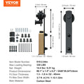8FT Sliding Barn Door Hardware Kit Single Track Closet Hanger