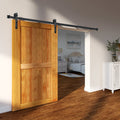 8FT Sliding Barn Door Hardware Kit Single Track Closet Hanger