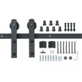 8FT Sliding Barn Door Hardware Kit Single Track Closet Hanger
