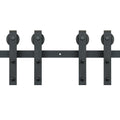 Sliding Barn Door Hardware 2440mm Double Door Track Kit J Hanger