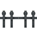 Sliding Barn Door Hardware 2440mm Double Door Track Kit J Hanger