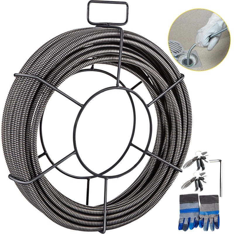 Drain Cleaning Cable 100ft 3/8