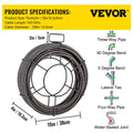 Drain Cleaning Cable 100ft 3/8