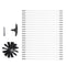 914.4CM Dryer Vent Cleaner Kit, 22 Pieces Duct Cleaning Brush, Reinforced Nylon Dryer Vent Brush, Dryer Cleaning Tools Lint Remover with Flexible Lint Trap Brush, Clamp Connectors