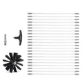 Dryer Vent Cleaner Kit 22pc Duct Cleaning Brush Lint Remover 9.1m