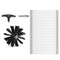 15.24M Dryer Vent Cleaner Kit, 37 Pieces Duct Cleaning Brush, Reinforced Nylon Dryer Vent Brush, Dryer Cleaning Tools Lint Remover with Flexible Lint Trap Brush, Clamp Connectors