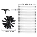 15.24M Dryer Vent Cleaner Kit, 37 Pieces Duct Cleaning Brush, Reinforced Nylon Dryer Vent Brush, Dryer Cleaning Tools Lint Remover with Flexible Lint Trap Brush, Clamp Connectors