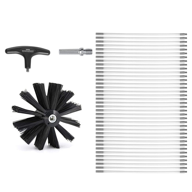 Dryer Vent Cleaner Kit 37 Pieces Lint Brush Flexible Duct Tools