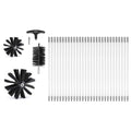 Dryer Vent Cleaner Kit 29pc 12.2m Lint Trap Brush Flexible Duct