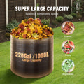 Compost Bin 1000L Outdoor Expandable Fast Fertile Soil