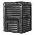 Garden Compost Bin 300 L, BPA Free Composter, Large Capacity Outdoor Composting Bin with Top Lid and Bottom Door, Easy Assembling, Lightweight, Fast Creation of Fertile Soil