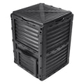 Garden Compost Bin 300 L, BPA Free Composter, Large Capacity Outdoor Composting Bin with Top Lid and Bottom Door, Easy Assembling, Lightweight, Fast Creation of Fertile Soil