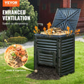 Garden Compost Bin 300L BPA Free Large Outdoor Composter Bottom Door