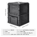 Garden Compost Bin 300L BPA Free Large Outdoor Composter Bottom Door