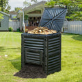 Garden Compost Bin 300L BPA Free Large Outdoor Composter Bottom Door