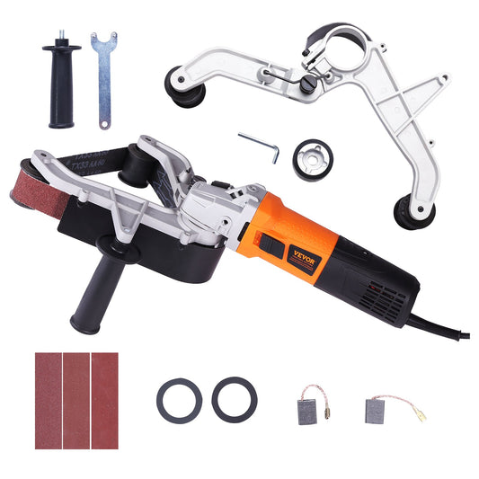 1300W Pipe Belt Sander 6 Speed 1100-3200rpm + 3 Sanding Belts