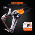 1300W Pipe Belt Sander 6 Speed 1100-3200rpm + 3 Sanding Belts