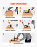 Banding Strapping Kit Heavy Duty A3 Steel Sealer Tool Manual Metal