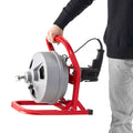 Drain Cleaner Machine 15m 8mm Sewer Snake Auger 228RPM 6 Cutters