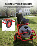 Drain Cleaner Machine 22m Sewer Snake Auger 6 Cutters 50-150mm