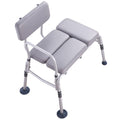 Tub Transfer Bench 500lbs Shower Seat Elderly Disabled Armrest Padded