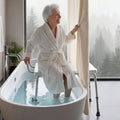 Tub Transfer Bench 180kg Capacity Bath Seat w/ Armrest & Backrest