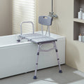 Tub Transfer Bench Shower Seat 400lbs Capacity Armrest Elderly