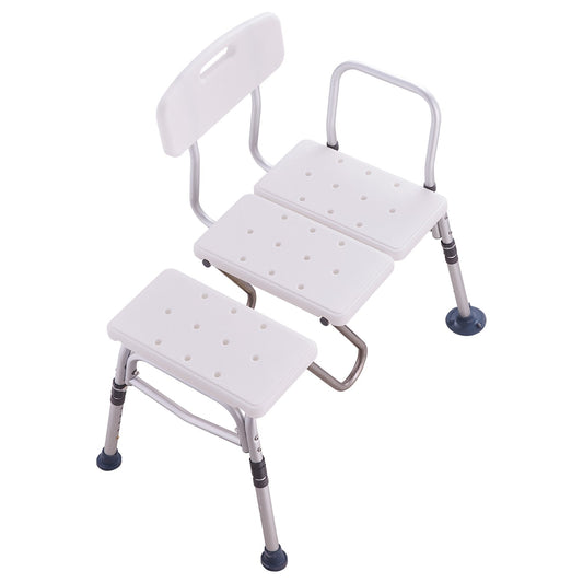 Tub Transfer Bench Shower Seat Adjustable Height 400LBS Senior