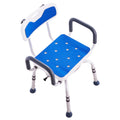 Swivel Shower Chair 360° Rotating Adjustable Seat Armrests Backrest 400lbs