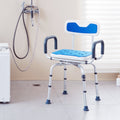 Swivel Shower Chair 360° Rotating Adjustable Seat Armrests Backrest 400lbs