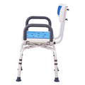 Swivel Shower Chair 360° Rotating Adjustable Seat Armrests Backrest 400lbs