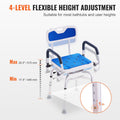 Swivel Shower Chair 360° Rotating Seat 400LBS Adjustable Arms