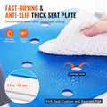 Swivel Shower Chair 360° Rotating Seat 400LBS Adjustable Arms