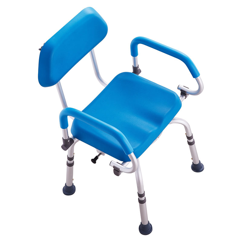Swivel Shower Chair 360° Rotating Padded Seat 300LBS Capacity