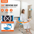 Swivel Shower Chair 360° Rotating Padded Seat 300LBS Capacity