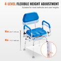 Swivel Shower Chair 360° Rotating Padded Seat 300LBS Capacity