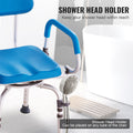 Swivel Shower Chair 360° Rotating Padded Seat 300LBS Capacity
