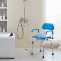 Swivel Shower Chair 360° Rotating Padded Seat 300LBS Capacity