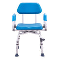 Swivel Shower Chair 360° Rotating Padded Seat 300LBS Capacity