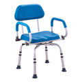 Swivel Shower Chair 360° Rotating Padded Seat 300LBS Capacity