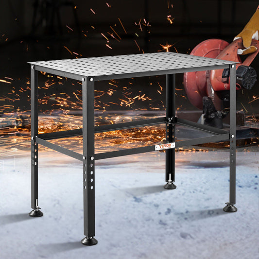 Welding Table 36x24" 800LBS Heavy Duty Workbench Fixture Holes
