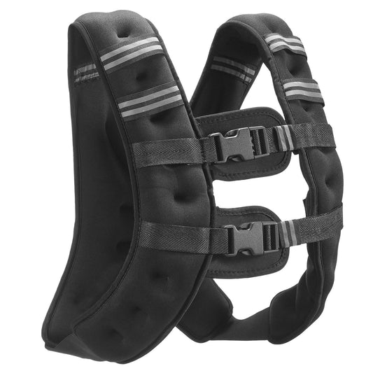 Weighted Vest 16lbs Adjustable Reflective Stripe Training Fitness