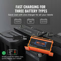 Golf Cart Battery Charger, 18 AMP, Smart Club Car Charger with Crowfoot Plug, Compatible with Lead-Acid AGM/GEL/EFB MF NMC LiFePO4 Batteries for Club Car EZGO Yamaha, IP67 ETL Certified
