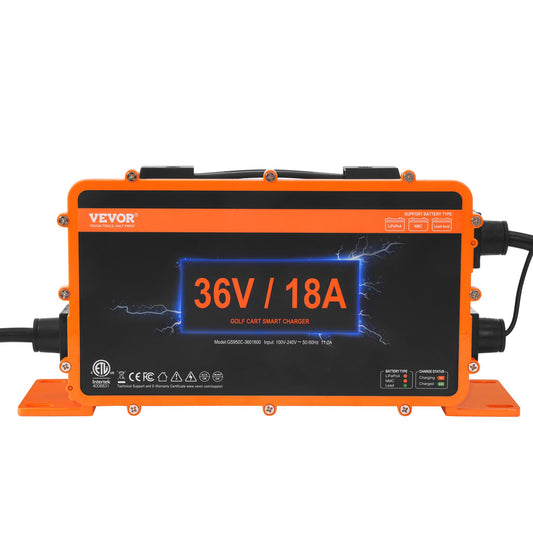 Golf Cart Charger 18A Club Car EZGO Yamaha Lead-Acid LiFePO4