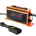 EZGO 12 Amp Smart Battery Charger IP67 Golf Cart D-Style ETL