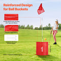 Backyard Golf Game, 6 Hole Golf Course, Golf Game Practice Games, Golf Chipping Game for Family, Adults and Kids, Portable Outdoor Yard Golf Game for Lawn, Yard, Camping, Park, Beach
