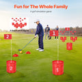 Portable Golf Game 9 Hole Bucket Golf Kids Adults Backyard