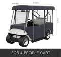 Golf Cart Enclosure 2+2 Passenger Polyester Sunproof Dustproof