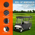Golf Cart Enclosure 2+2 Passenger Polyester Sunproof Dustproof